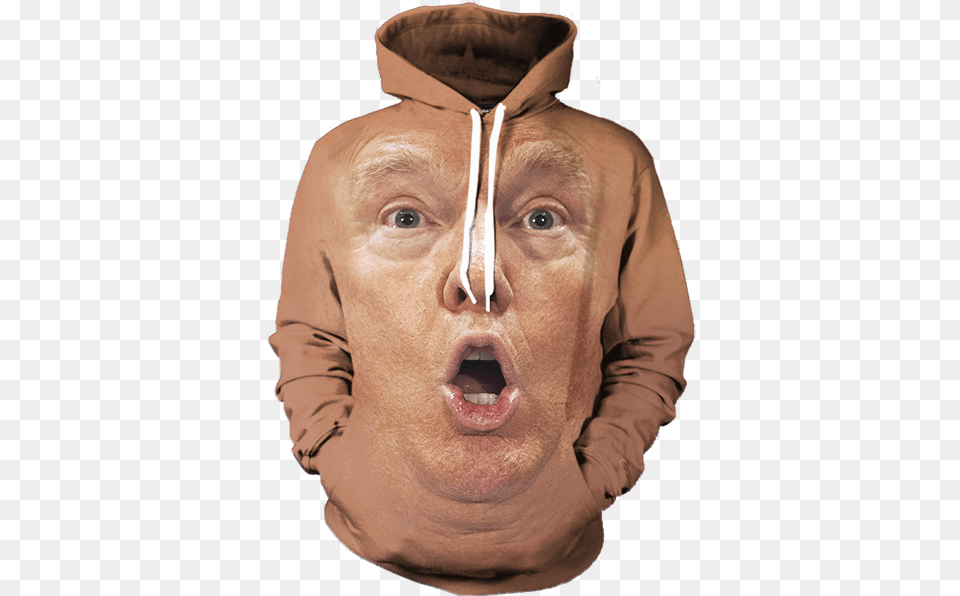 Hoodie Donald Trump Tracksuit T Shirt All Over Print, Adult, Sweater, Person, Man Free Png