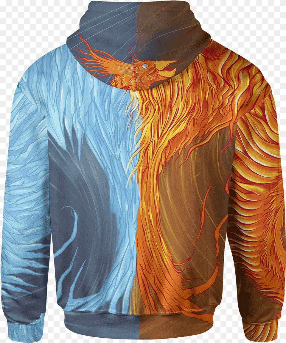 Hoodie Fire Amp Ice Phoenix Unisex Hoodieclass Active Shirt, Sweatshirt, Sweater, Sleeve, Long Sleeve Png