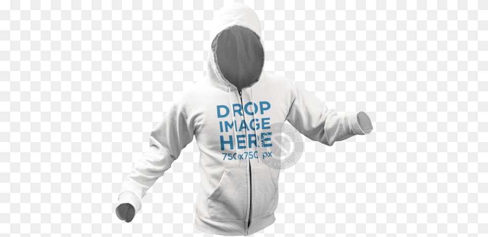 Hoodie Invisible Model Mockup Over A Background Hoodie, Clothing, Hood, Knitwear, Sweater Png Image
