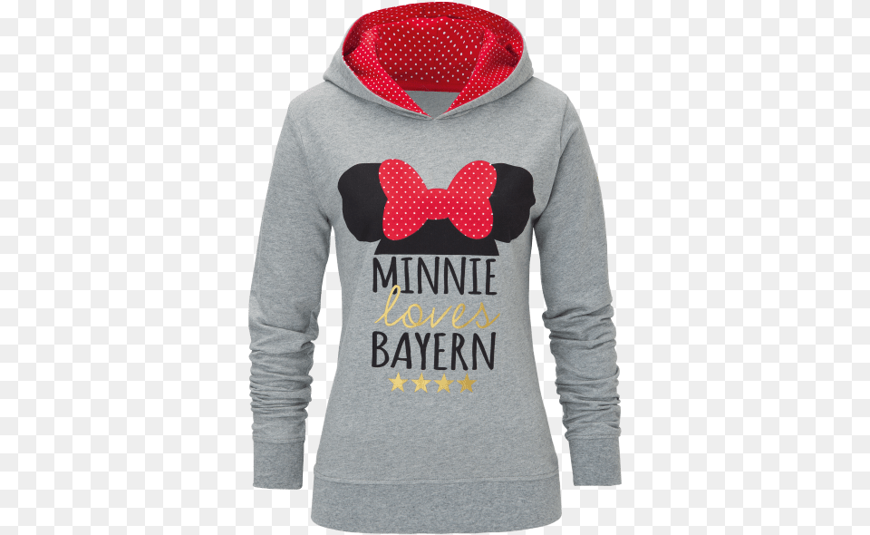 Hoodie Lady Disney Minnie Mouse Minnie Mouse Hoodie Damen, Clothing, Hood, Knitwear, Sweater Free Png