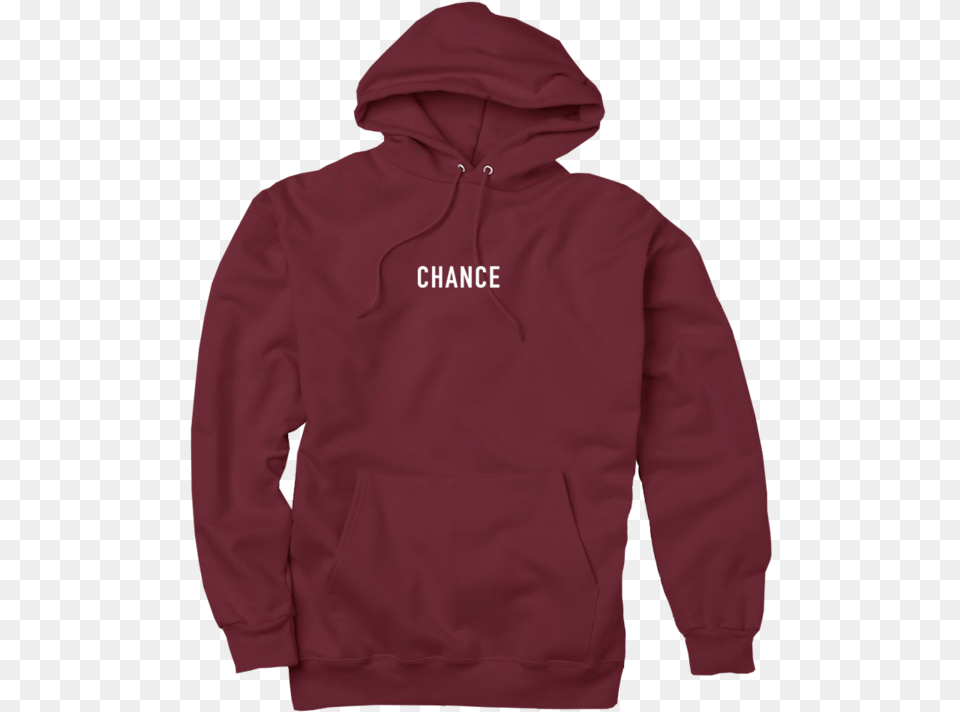 Hoodie Maroon Front Chance The Rapper Hoodie Red, Clothing, Hood, Knitwear, Sweater Free Png Download