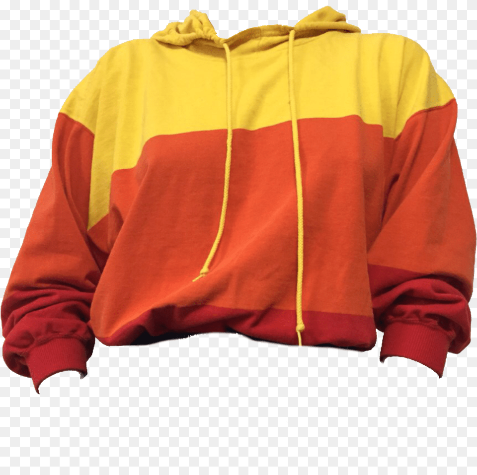 Hoodie Orange Shirt Red And Yellow Hoodie, Clothing, Coat, Jacket, Knitwear Free Transparent Png