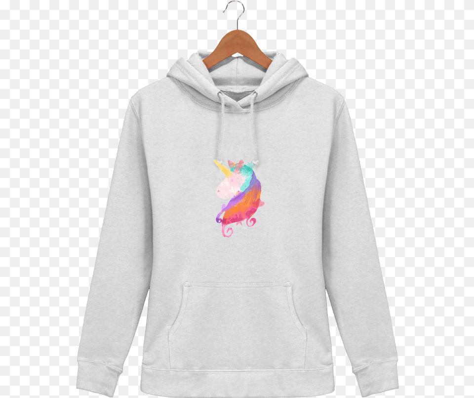 Hoodie Women Watercolor Unicorn Sweat Homme Citation Drole, Clothing, Knitwear, Sweater, Sweatshirt Png