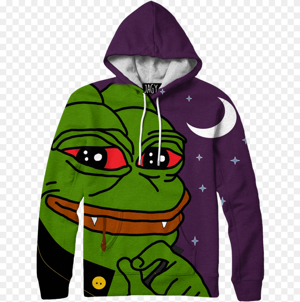 Hoodies Vampire Pepe Hood Pepe America Gay Pepe The Frog, Clothing, Hoodie, Knitwear, Sweater Free Transparent Png