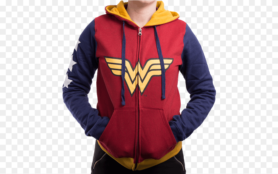 Hoodies Wonder Woman Dc Comics Wonder Woman Hoodie India, Clothing, Sweatshirt, Sweater, Knitwear Png Image