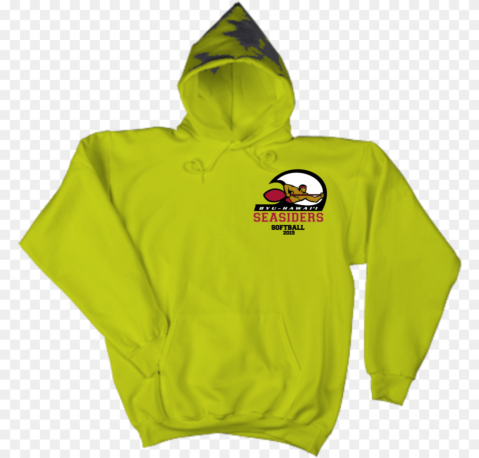 Hoody Byu Hawaii Small Logo, Clothing, Hoodie, Knitwear, Sweater Png Image