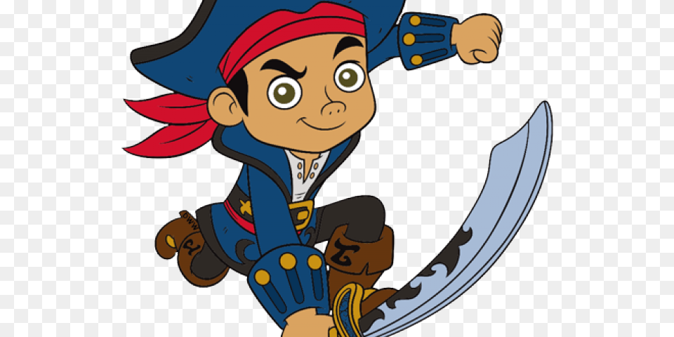 Hook Clipart Pirate Sword, Baby, Book, Comics, Person Free Png Download