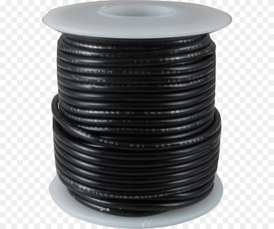 Hook Up 22 Awg 50 Foot Roll Wire Hook Up 22 Awg 50 Roll Black, Camera, Electronics, Cable Png Image