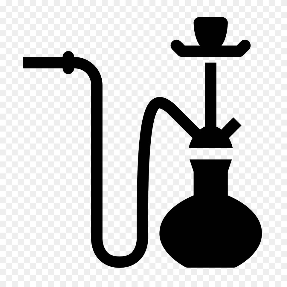 Hookah Filled Icon, Gray Png