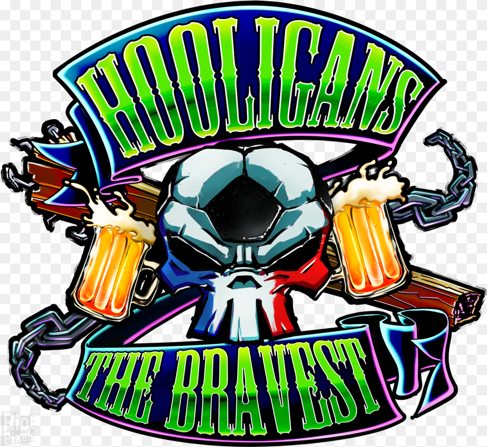 Hooligans The Bravest Game Artworks At Riot Pixels Logos Hooligans, Advertisement, Ball, Football, Soccer Free Png