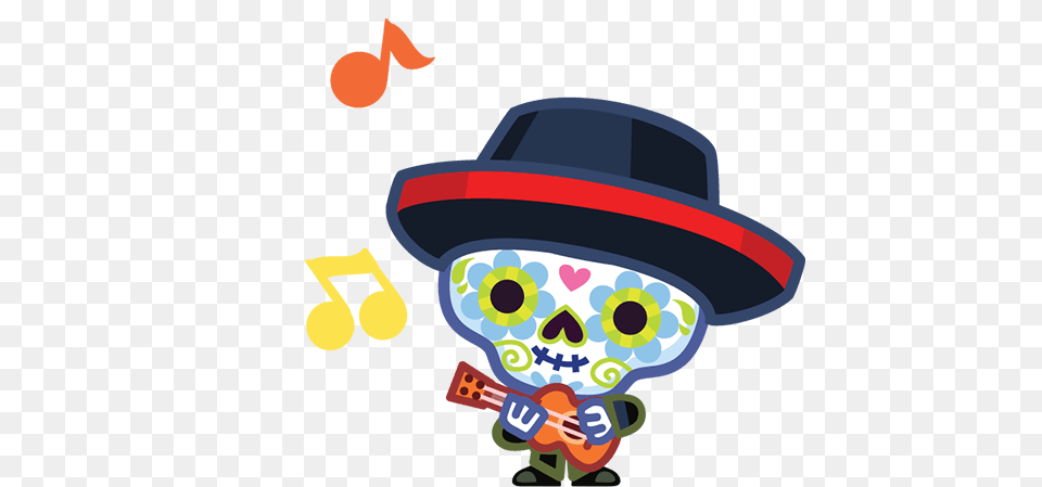 Hoolio The Creepy Crooner Playing His Guitar, Clothing, Hat, Person, Performer Free Png