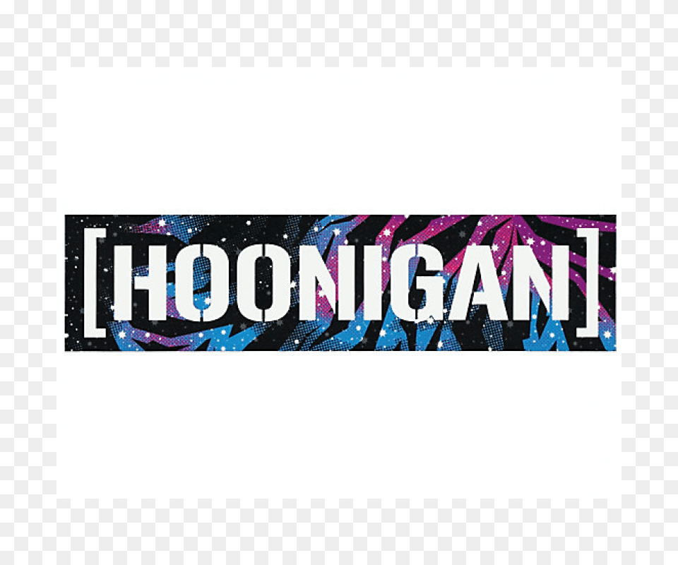 Hoonigan Galaxy Censor Bar Sticker Black H A R Wheels, Logo, Art Free Png
