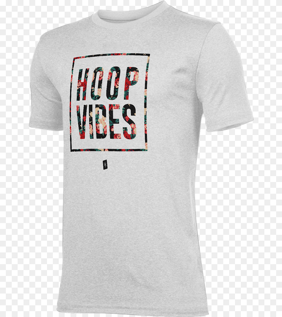 Hoop Vibes White Tee Active Shirt, Clothing, T-shirt Free Png Download
