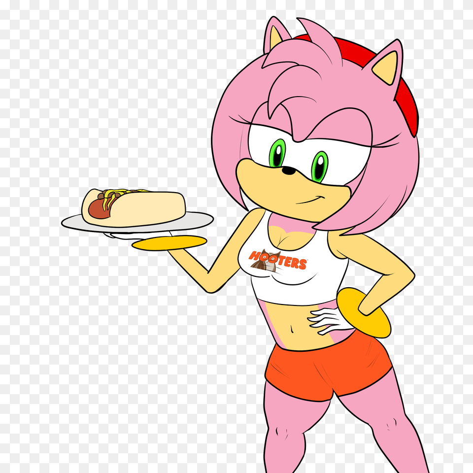 Hooters Amy Sonic Hooters Know Your Meme, Cartoon, Book, Comics, Publication Free Transparent Png