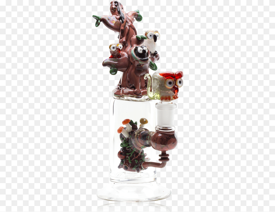 Hootie And Friends Custom Mini Rig Water Bubbler By Empire Glassworks Christmas Tree, Figurine, Jar, Pottery, Vase Png