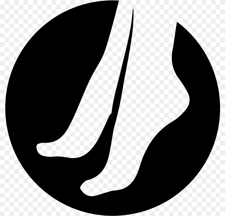 Hoover Podiatrist Feet Logo Transparent, Gray Free Png