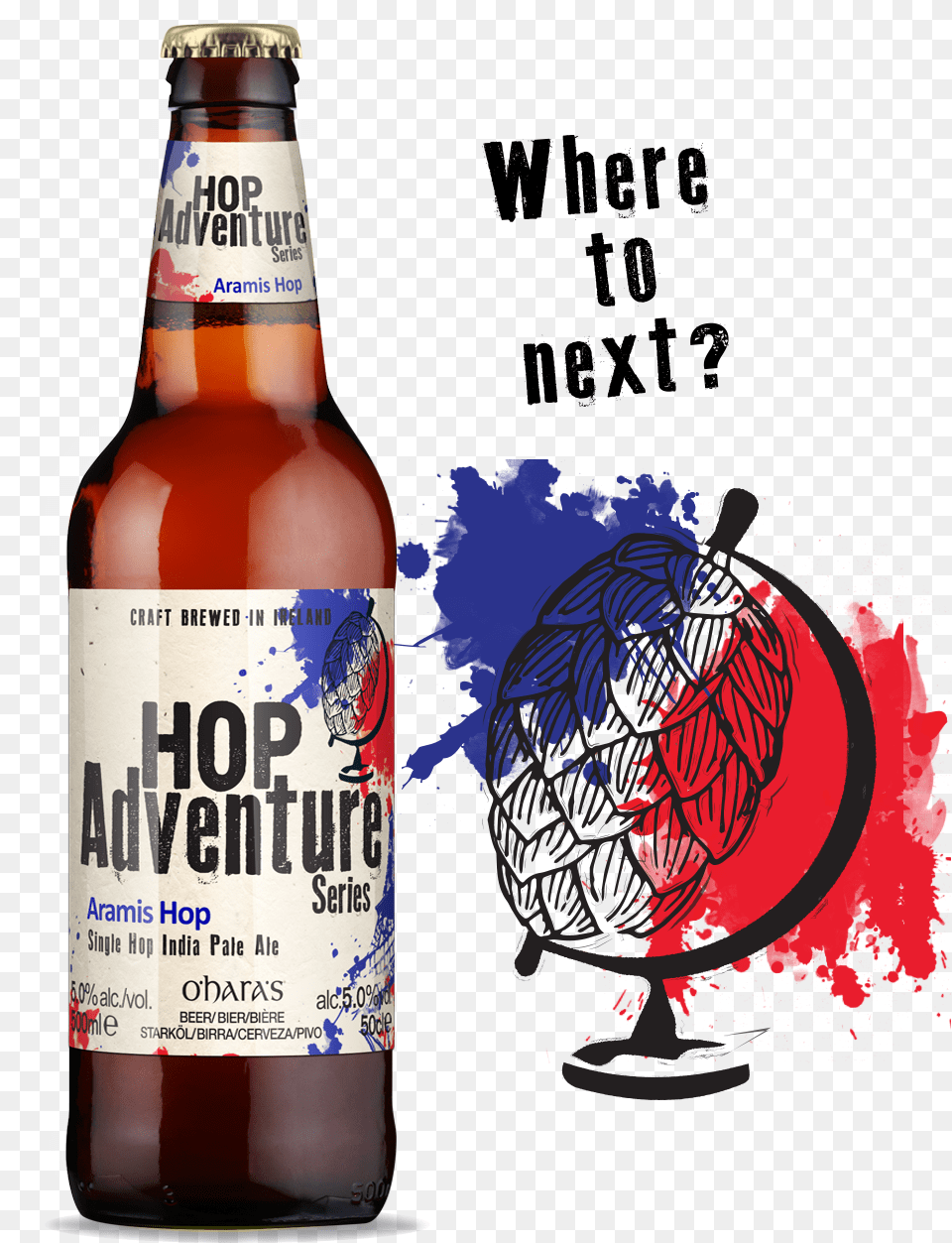 Hop Adventure Aramis Hop O Hara39s Hop Adventure, Alcohol, Beer, Beer Bottle, Beverage Png