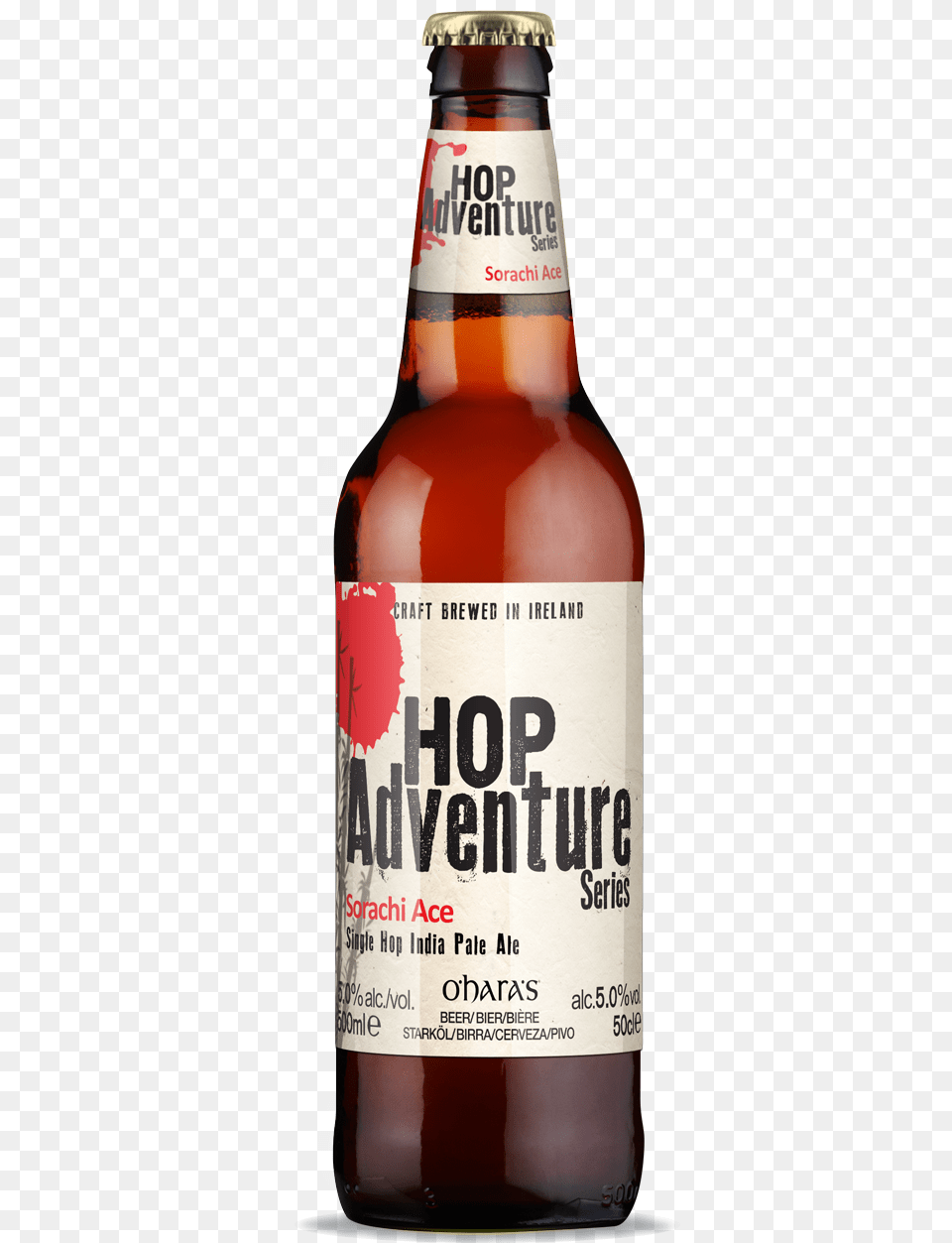 Hop Adventure Series Sorachi Ace O Hara Pale Ale, Alcohol, Beer, Beer Bottle, Beverage Free Transparent Png