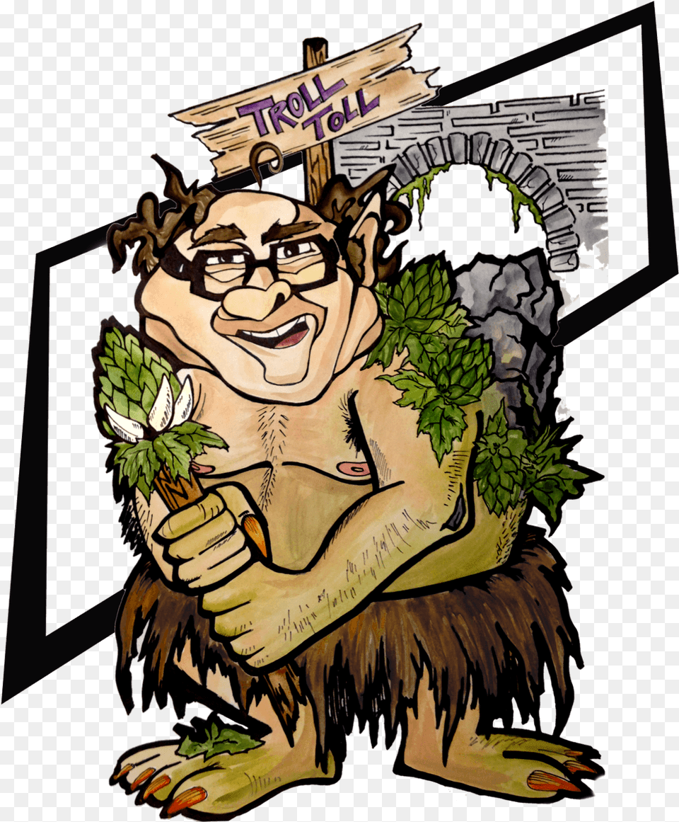 Hop Troll Beer, Book, Comics, Publication, Person Free Png Download