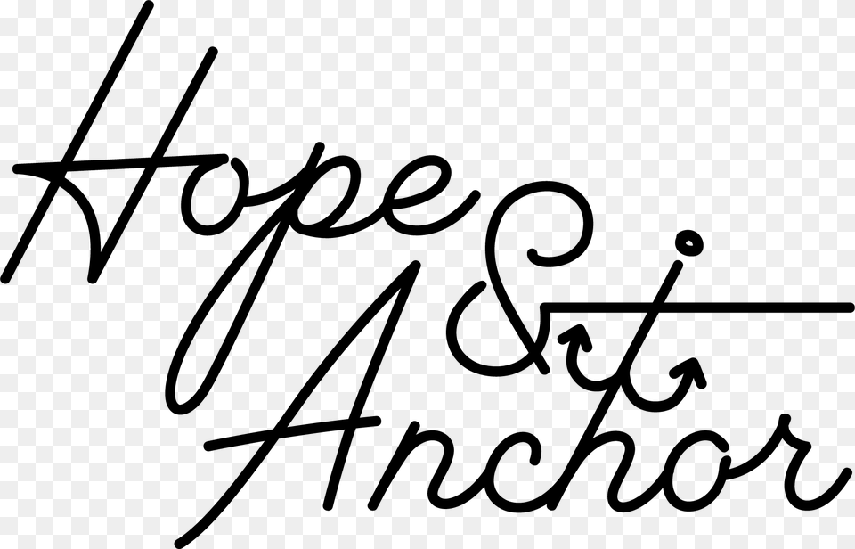 Hope And Anchor Logo, Handwriting, Text, Animal, Kangaroo Free Png Download