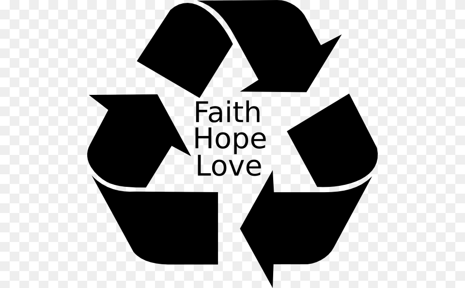 Hope Clipart Faith Australian Recycle Symbol, Recycling Symbol Png Image