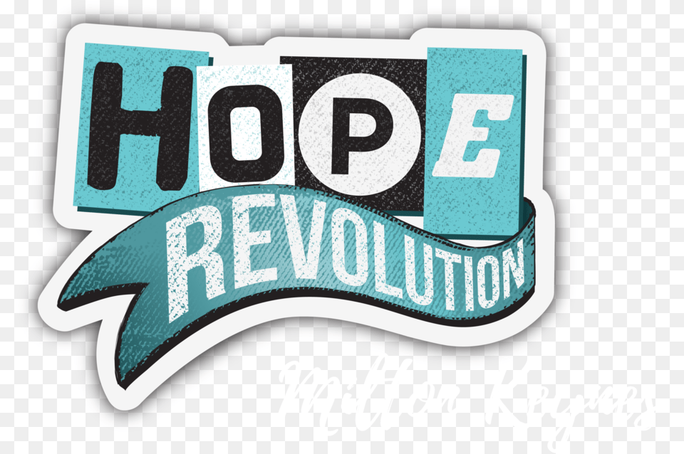 Hope Mk Logo 2018 White Large Hope Revolution, Sticker, Text Free Png