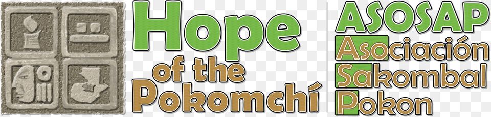 Hope Of The Pokomchi Asosap Logo Cartoon, Text, Number, Symbol, Brick Free Png
