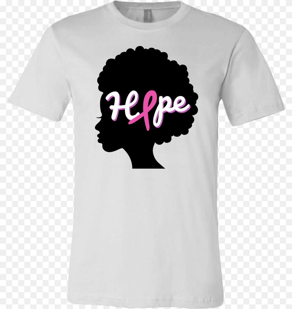 Hope Shirt Breast Cancer Shirt Breast Cancer Cancer Breast Cancer Ribbon In Hope In Afro, Clothing, T-shirt, Person, Face Free Png