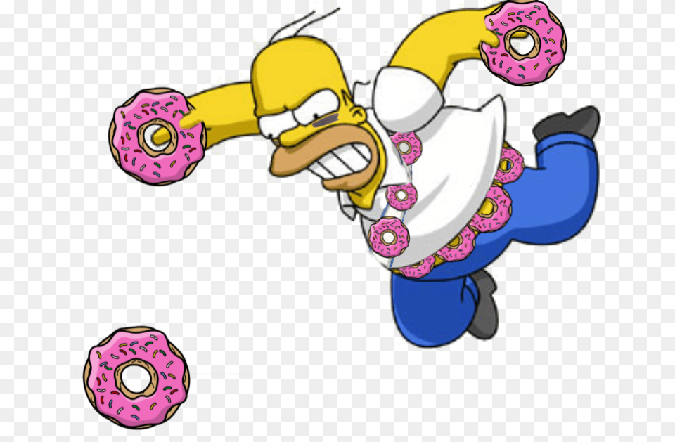 Hope You Like Homer Simpson As A Donut Warrior Transparent Homer Simpson, Art, Graphics Free Png