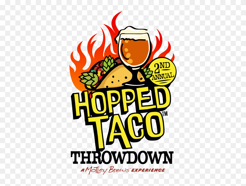 Hopped Taco Throwdown Tacos Beer Festival, Advertisement, Food, Lunch, Meal Png Image