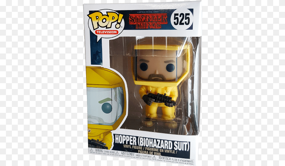 Hopper In Hazmat Suit Us Exclusive Pop Vinyl Figure, Adult, Female, Person, Woman Png