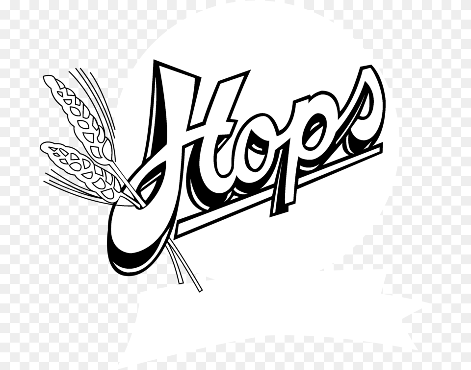 Hops Logo Black And White Hops Logo, Stencil, Book, Publication, Text Free Transparent Png