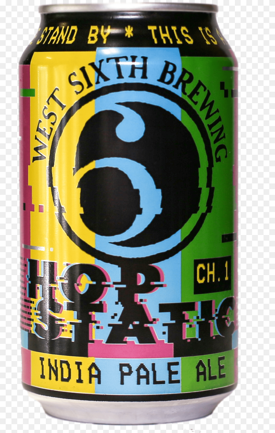 Hopstatic Ch1 Singlecan Cutout West Sixth Hop Static, Alcohol, Beer, Beverage, Can Free Png