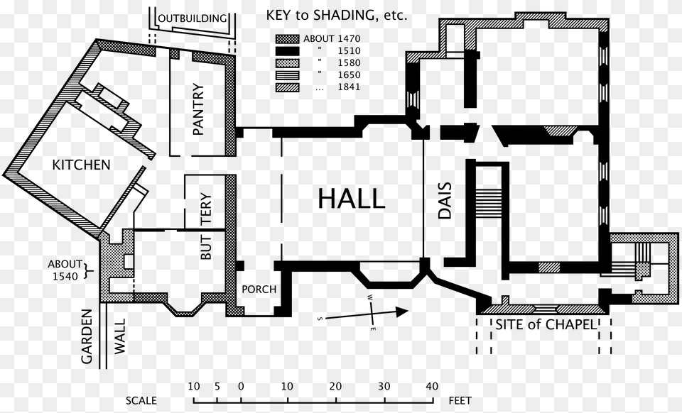 Horham Hall Blueprint, Stencil Free Png