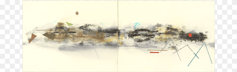 Horizontal Diptych Ink On Paper 056x144m Watercolor Paint, Art, Painting, Modern Art Free Transparent Png