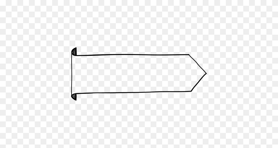 Horizontal Doodle Label, Weapon, Bow Free Png