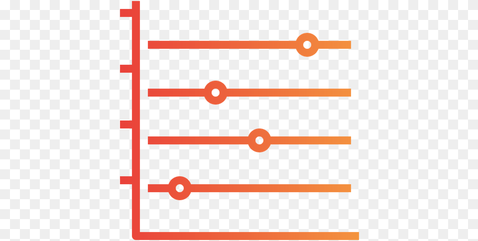 Horizontal Dot Line Graph Icon Of Horizontal, Knot, Mace Club, Weapon Png Image