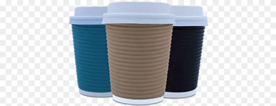 Horizontal Ripple Paper Coffee Cups Coffee Cup, Beverage, Coffee Cup Free Transparent Png