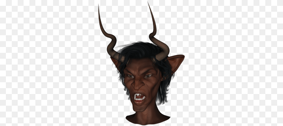 Horn, Adult, Female, Head, Person Free Transparent Png