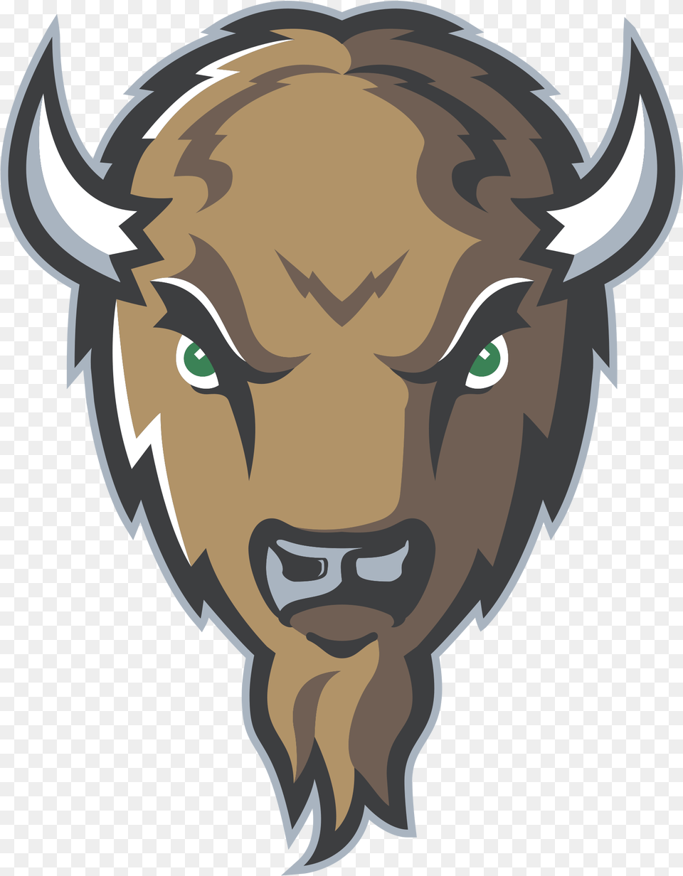 Horn Clipart Big Goat Marshall Thundering Herd Football Logo, Animal, Buffalo, Mammal, Wildlife Free Png Download