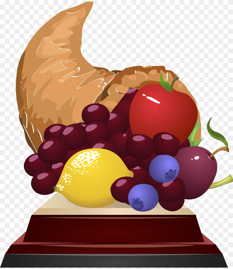 Horn Of Plenty Trophy Clipart, Food, Fruit, Plant, Produce Png