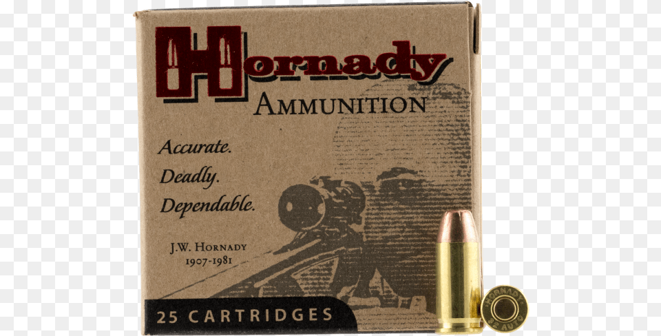 Hornady Custom Xtp 124gr P, Ammunition, Weapon, Bullet, Book Free Png