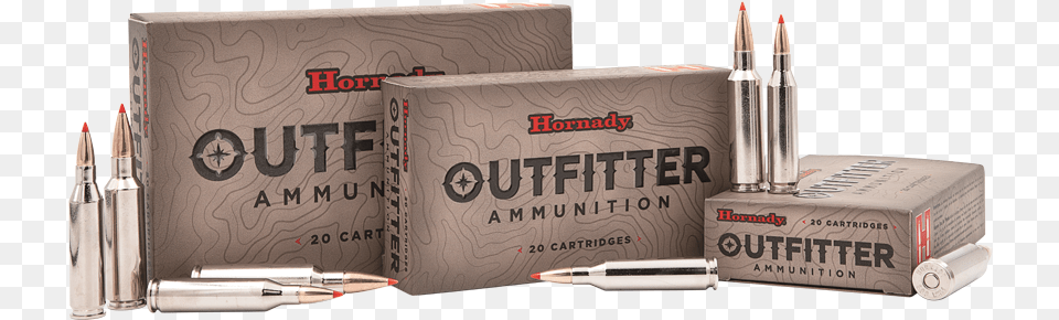 Hornady Outfitter 300 Win Mag, Ammunition, Weapon, Bullet, Box Png Image