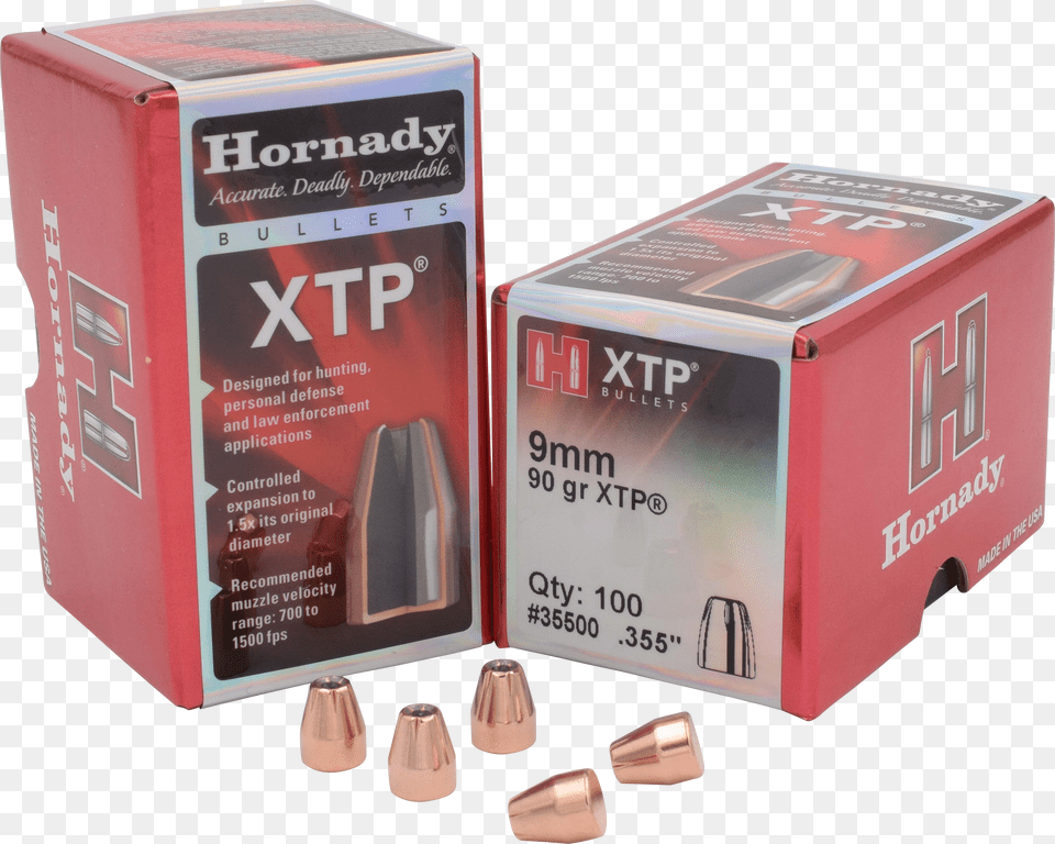 Hornady Xtp Pistol Bullets Xtp, Ammunition, Weapon, Bullet, First Aid Png