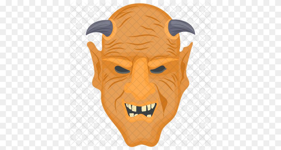 Horned Demon Icon Creative Arts, Person, Animal, Lion, Mammal Free Png