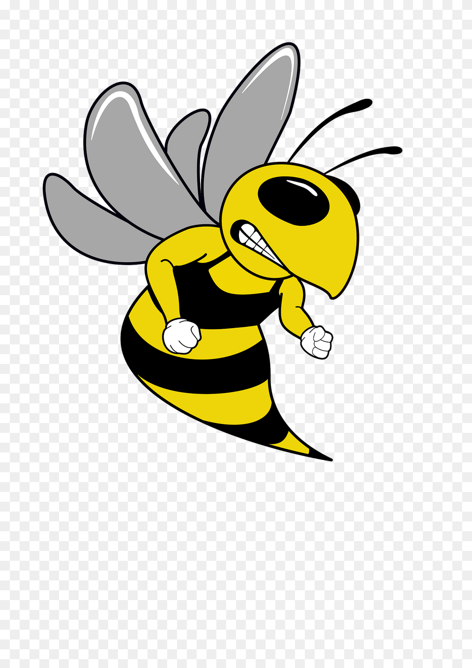 Hornet Mascot Clipart, Animal, Bee, Insect, Invertebrate Free Transparent Png