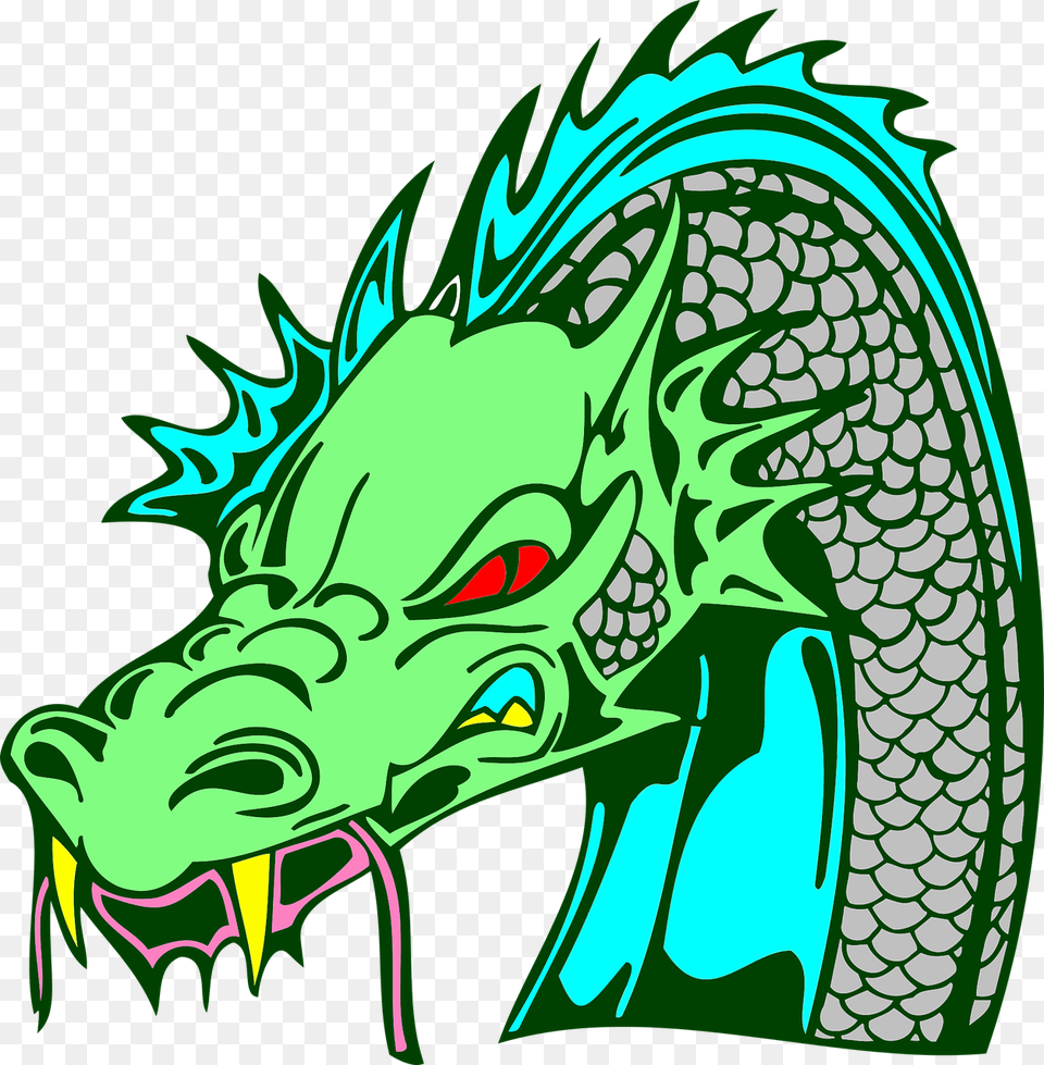 Horns Clipart Dragon Green Dragon Head Free Png