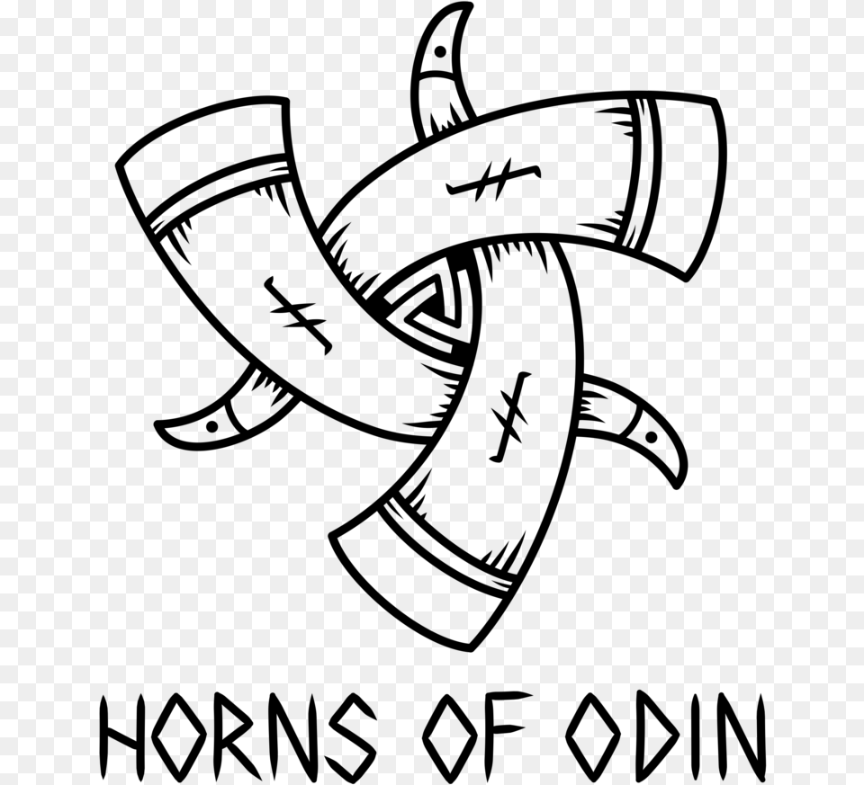 Horns Of Odin, Gray Free Png Download