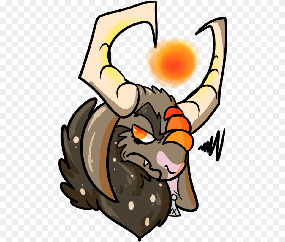 Horns The Bull Dragon Headshot Cartoon, Baby, Person Png Image