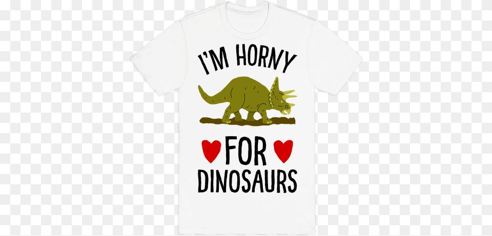 Horny For Dinosaurs Mens T Shirt Big Book Of Dinosaurs By Alex Frith, Clothing, T-shirt, Animal, Dinosaur Free Transparent Png